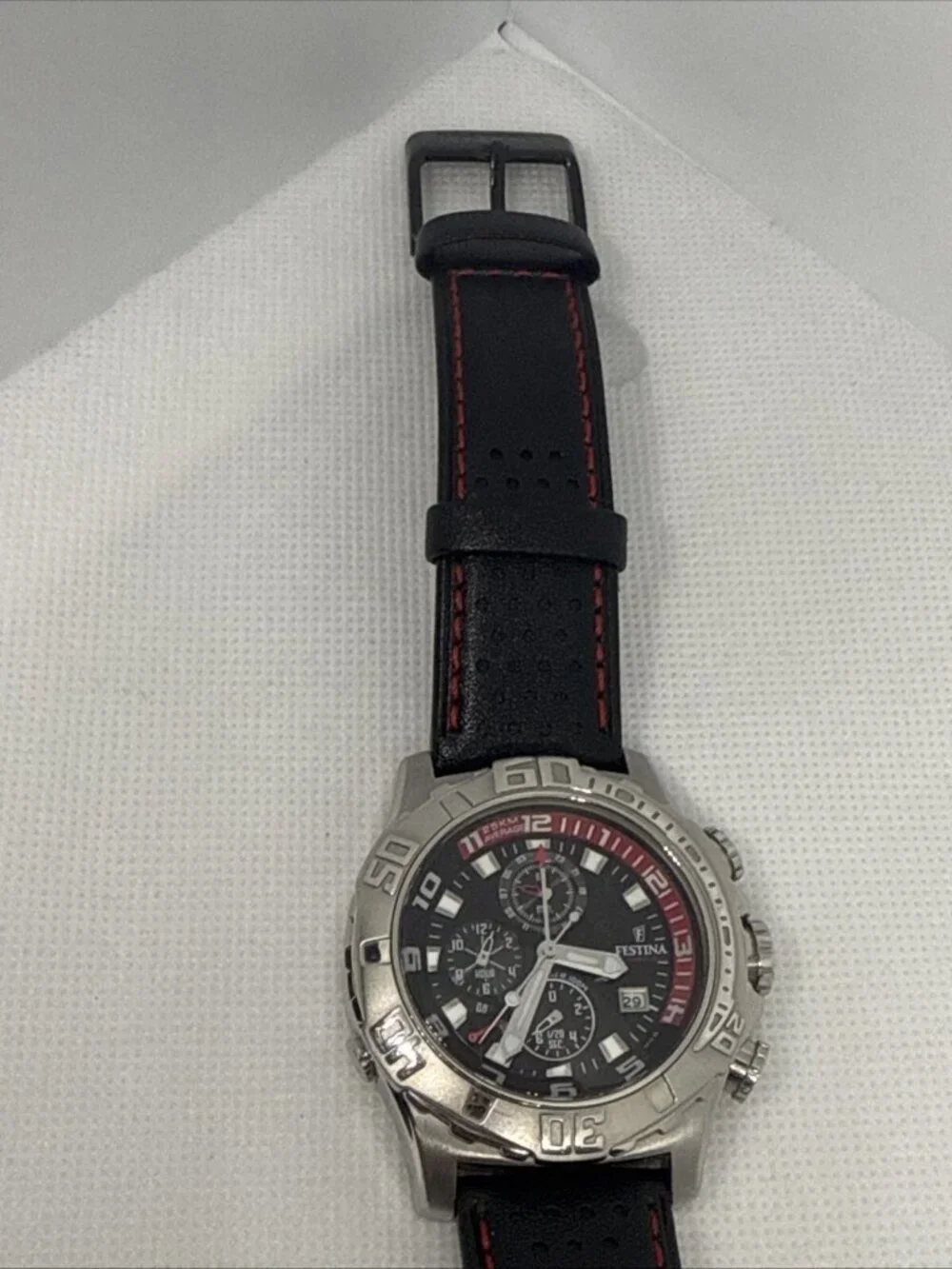 Festina Tour de France F16183 Men's 43mm SS Chrono Tachymeter Watch WR100M